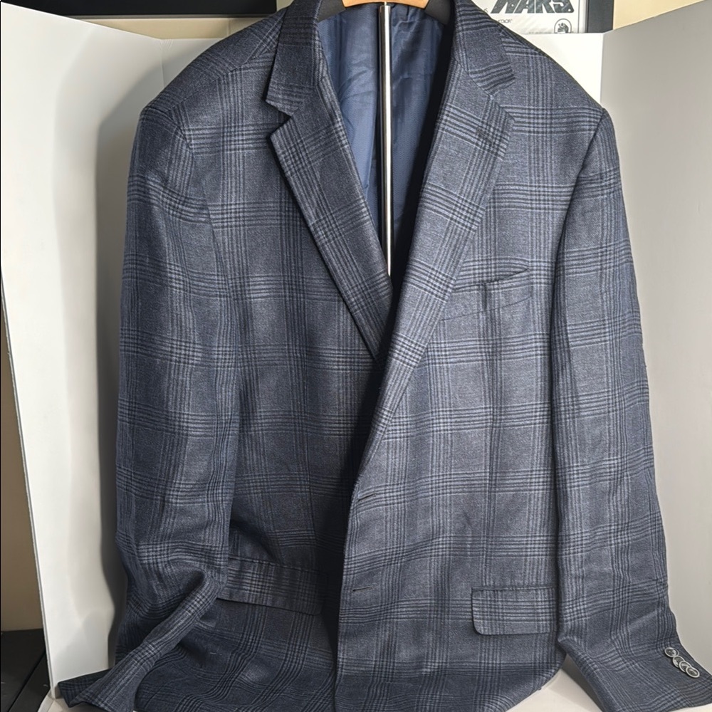joseph abboud suit jacket 48 long Reda rn31608 linen/wool